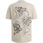 Cast Iron Short sleeve r-neck regular fit si Silve