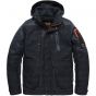 Pme legend hooded jacket checkering&teddy navy