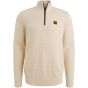 PME-Legend Half zip collar cotton mouline (or Bone