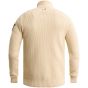 PME-Legend Half zip collar cotton mix yarn Bone Wh