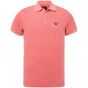 PME Legend polo garment dyed pique rose of sharon