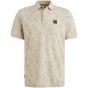 PME legend s/s polo two tone pique printed bone wh