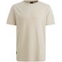 PME-Legend Short sleeve r-neck jacquard strip Bone