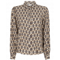 Aaiko pillar scratched blouse cream