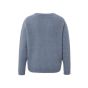 Yaya l/s ribbed sweater r-neck wind blue