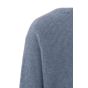 Yaya l/s ribbed sweater r-neck wind blue