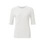 YAYA two tone rib top bright white
