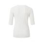 YAYA two tone rib top bright white
