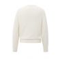YAYA V-hals trui met top off white knit melan
