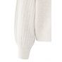 YAYA Trui met ribgebreide mouwen off white melange