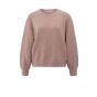 YAYA Trui met ribgebreide mouwen blush pink melang