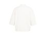 YAYA Trui met geribde driekwart mou snowfall white