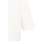YAYA Trui met geribde driekwart mou snowfall white