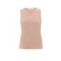 YAYA sweater deepr-neck with top dusty pink