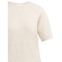 YAYA Zachte trui met korte mouwen kit beige melang