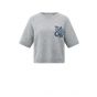 YAYA Trui met artwork light grey