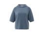 YAYA Hoodie met korte mouwen china blue