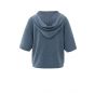 YAYA Hoodie met korte mouwen china blue
