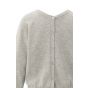 YAYA Sweater met dubbele V-hals brownish grey