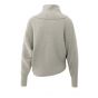 YAYA Trui met hoge kraag brownish grey melang
