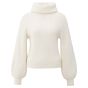 YAYA Trui met wijde col wool white