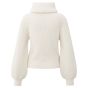 YAYA Trui met wijde col wool white