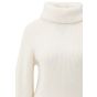 YAYA Trui met wijde col wool white