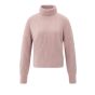 YAYA Coltrui met kabeldetail shadow gray pink mel