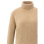 YAYA Coltrui met kabeldetail light camel melange