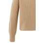 YAYA Coltrui met kabeldetail light camel melange