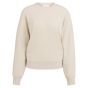 YAYA Boucle trui met ribdetails kit beige