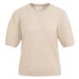 YAYA Gebreide trui met structuur desert beige dess