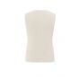 YAYA knitted rib stitch gilet nature melamge