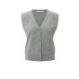 YAYA Gebreid gilet met V-hals medium grey melange