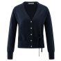 YAYA Vest met taillestrik inkwell blue