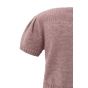 YAYA Gebreid vest met ribaccenten blush pink