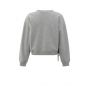 YAYA Sweater met plooidetails medium grey melange