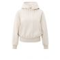 YAYA Hoodie met geplooide zoom chalk white