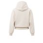 YAYA Hoodie met geplooide zoom chalk white