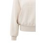 YAYA Hoodie met geplooide zoom chalk white