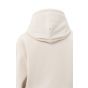 YAYA Hoodie met geplooide zoom chalk white