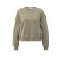 YAYA Sweater met ronde hals capers melange