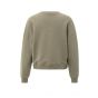 YAYA Sweater met ronde hals capers melange