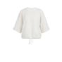 YAYA Short sleeve sweatshirt with r ivory white me