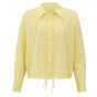 YAYA Blouse with stitching details lemon grass yel