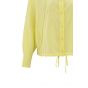 YAYA Blouse with stitching details lemon grass yel