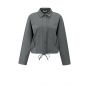 YAYA Blouse-jas met tailleplooien anthracite melan