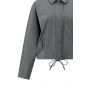 YAYA Blouse-jas met tailleplooien anthracite melan