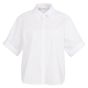 YAYA Blouse met omgeslagen mouwen pure white