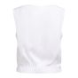 YAYA Mouwloze blouse met plooien en pure white